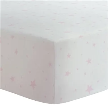 Flannel Crib Sheet - Stars