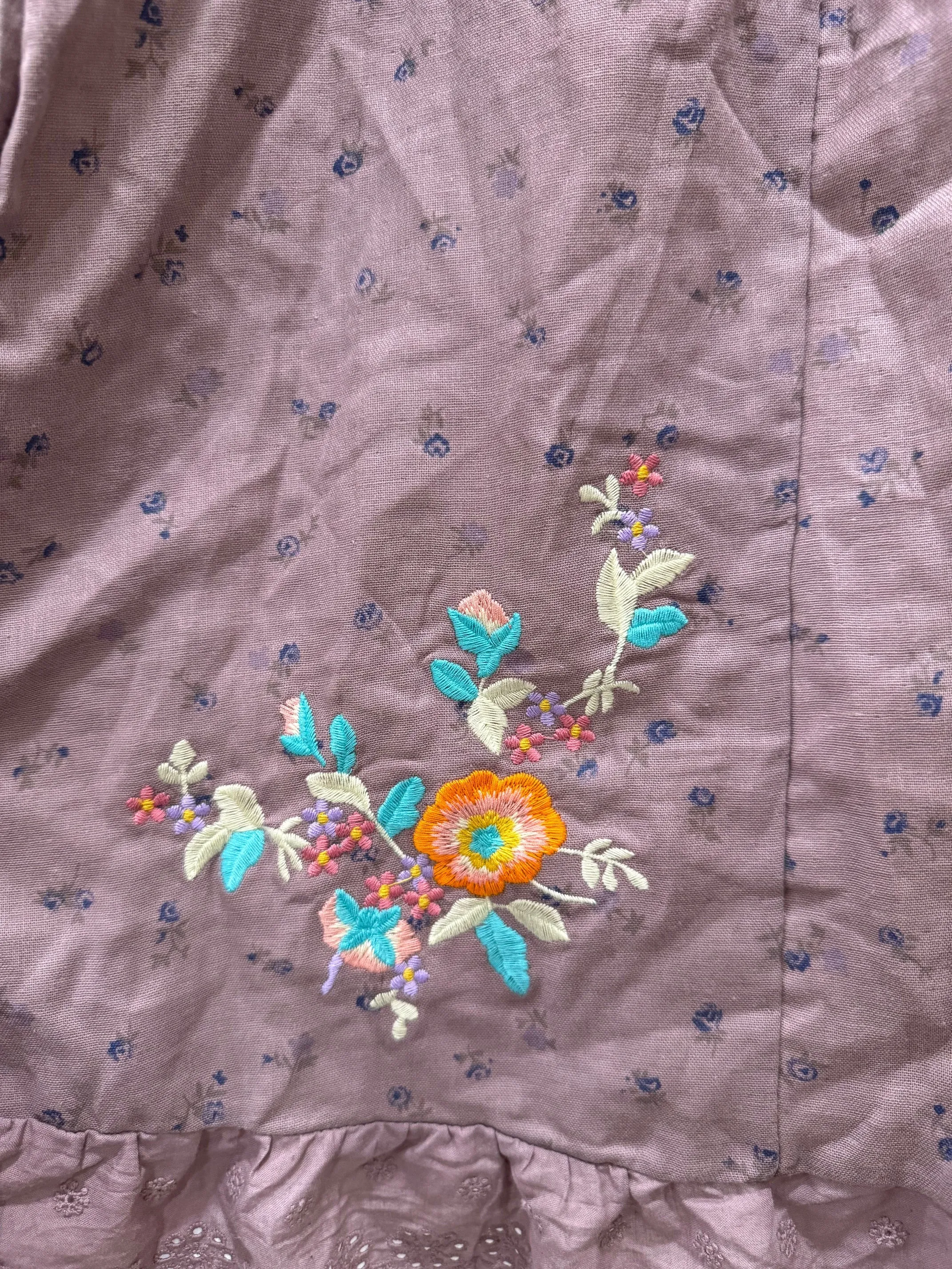 Floral Embroidered Skirt