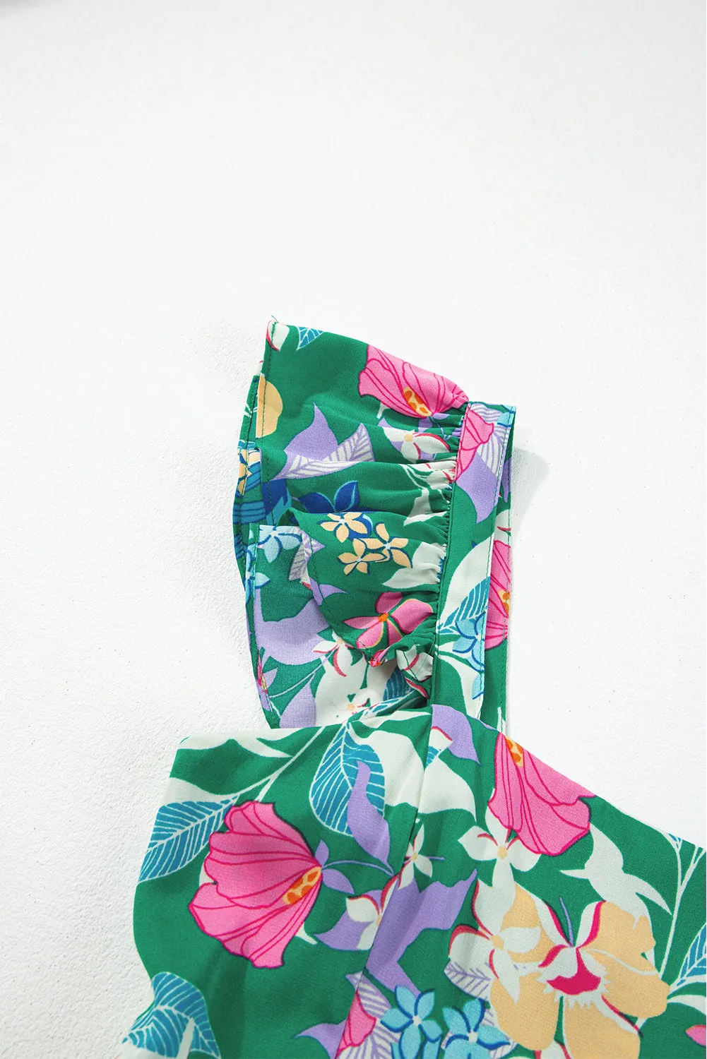 Floral Print Sleeveless Maxi Dresses