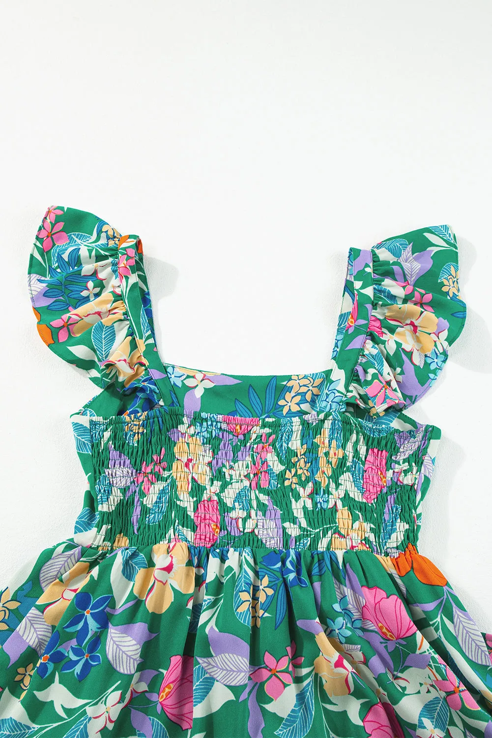 Floral Print Sleeveless Maxi Dresses