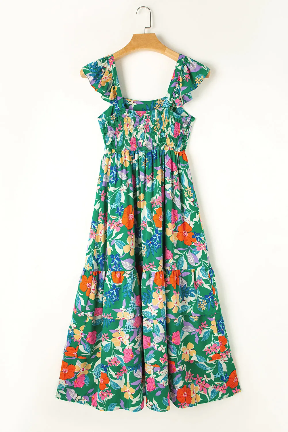 Floral Print Sleeveless Maxi Dresses