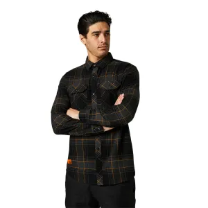 FOX TRAILDUST 2.0 FLANNEL LS SHIRT [BLACK] XXL