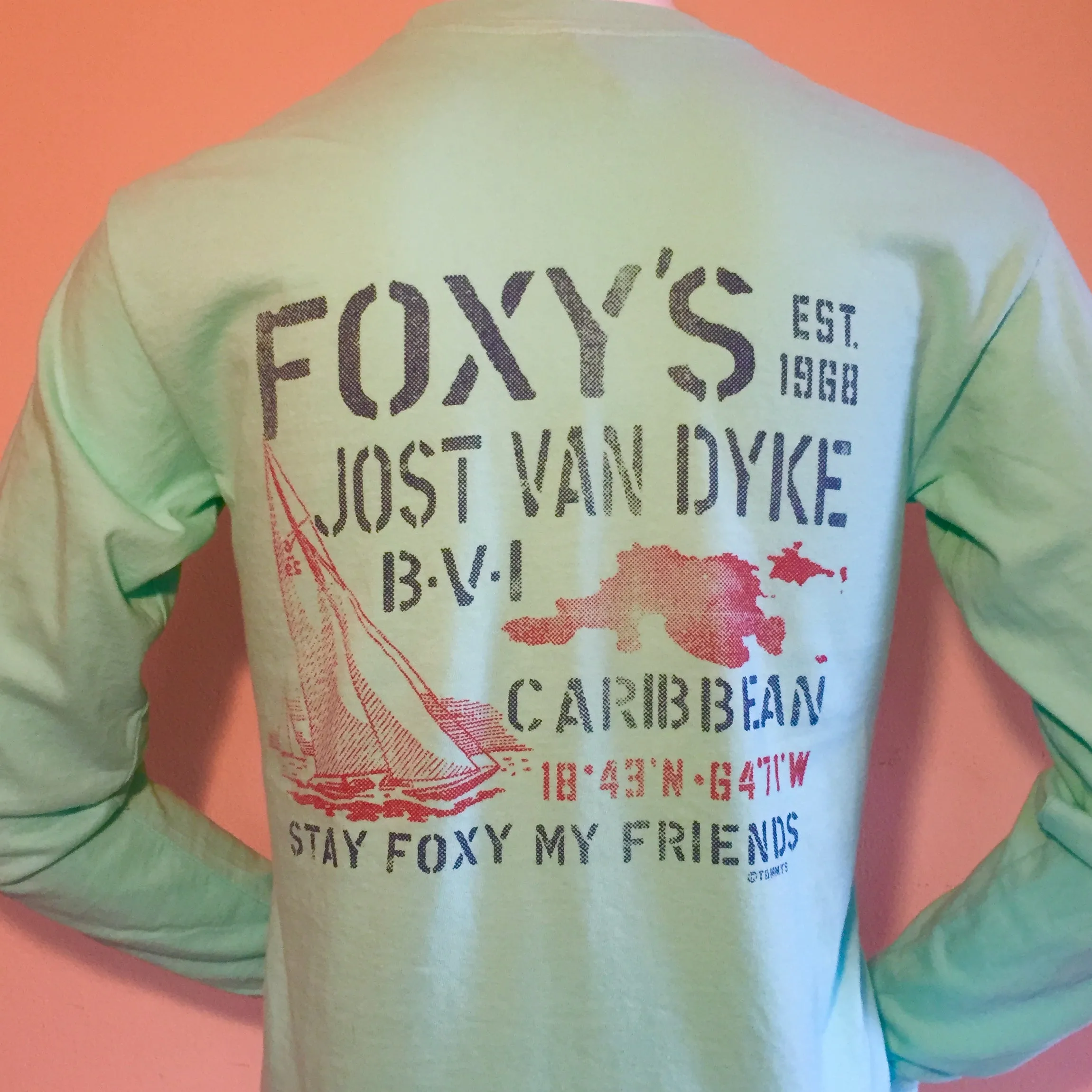 Foxy's 'Stencil Sail' Long Sleeve Tee