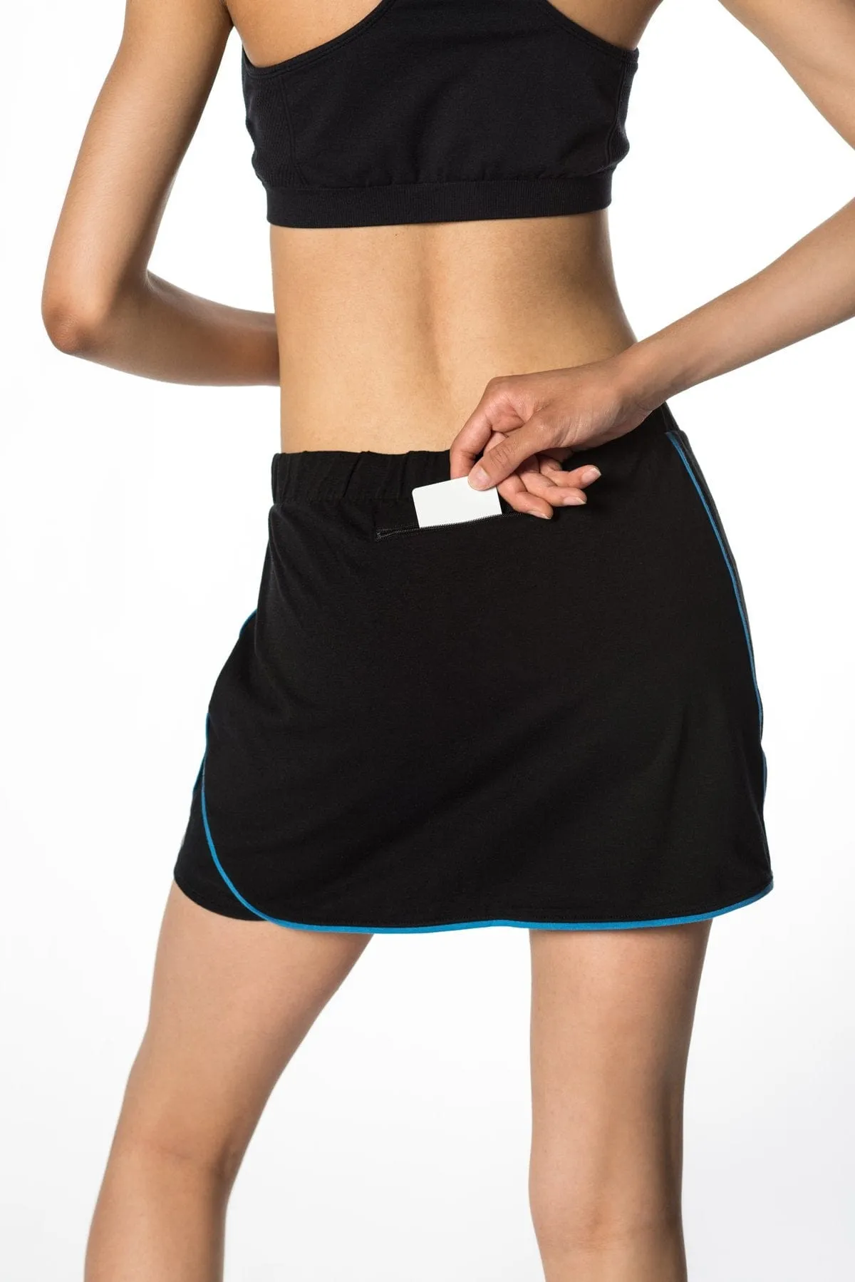 Fusion Running Skirt in Lime Piping