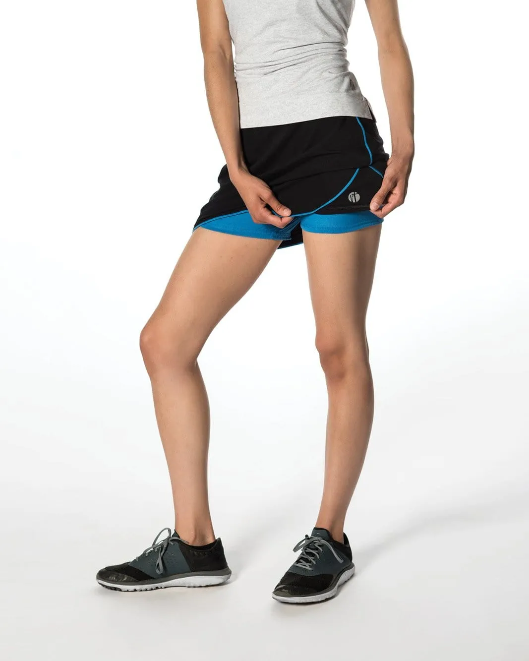 Fusion Running Skirt in Lime Piping
