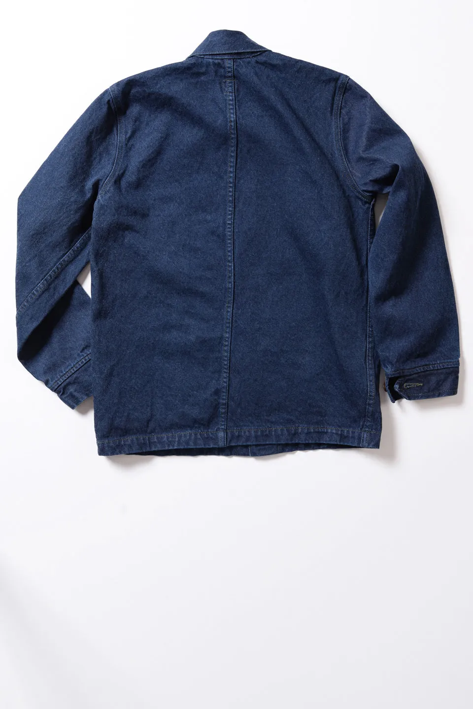 GD213 CHORE COAT | Washed 13 Oz Selvedge Denim - Classic Indigo