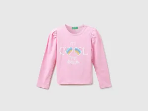 Girls Printed Round Neck T-Shirt