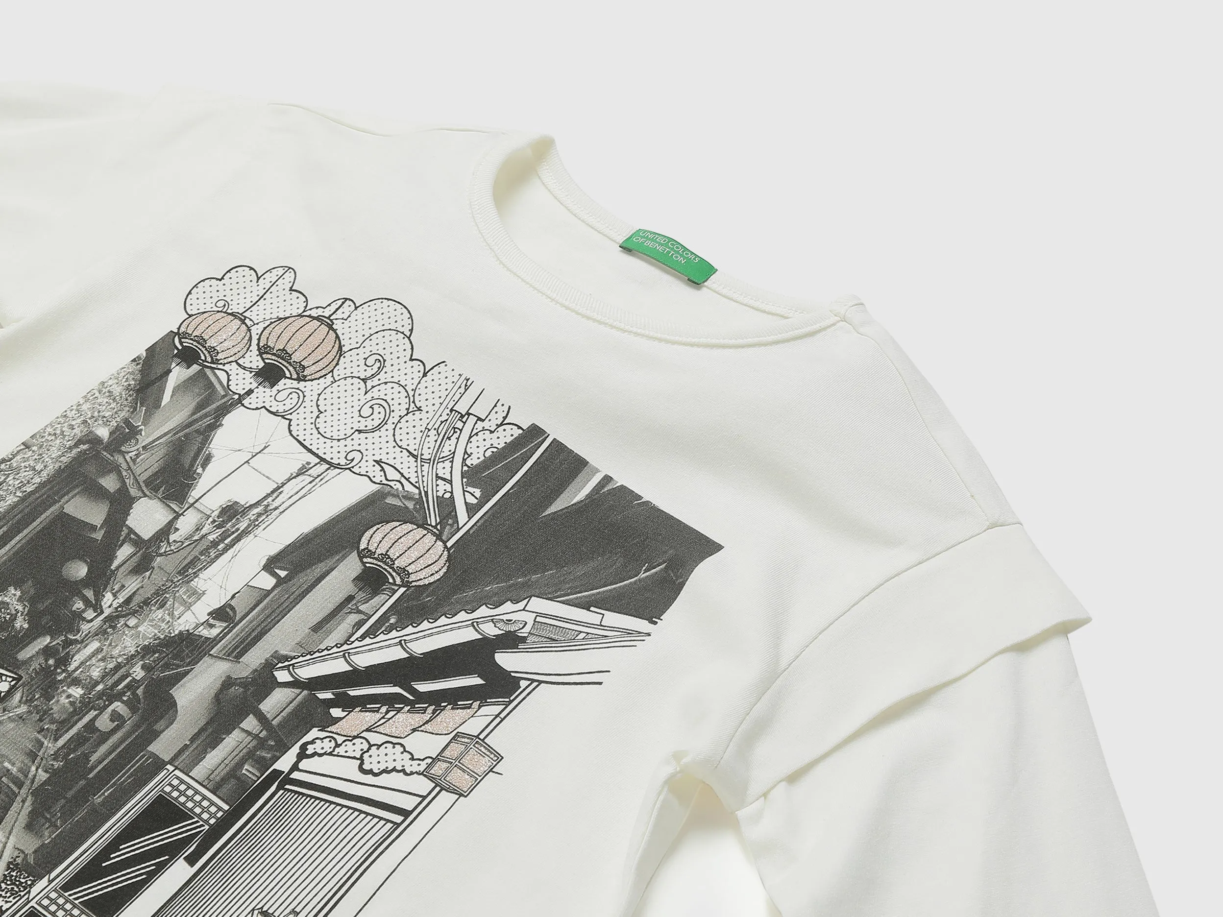Girls Printed Round Neck T-shirt