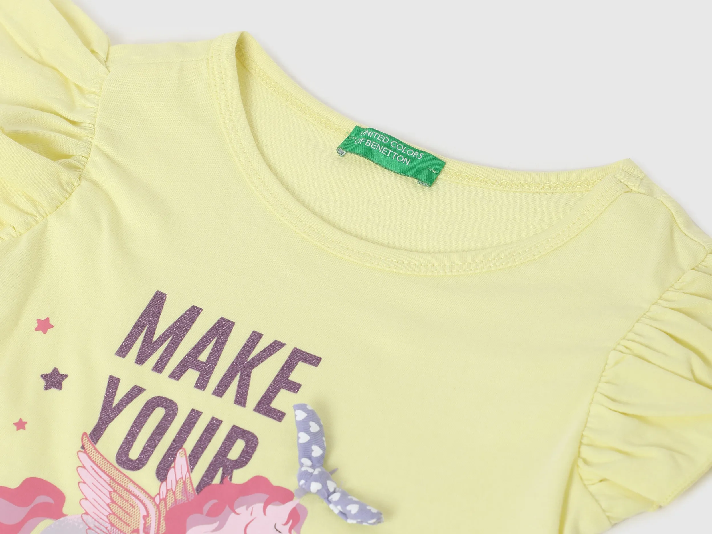 Girls Printed Round Neck T-Shirt