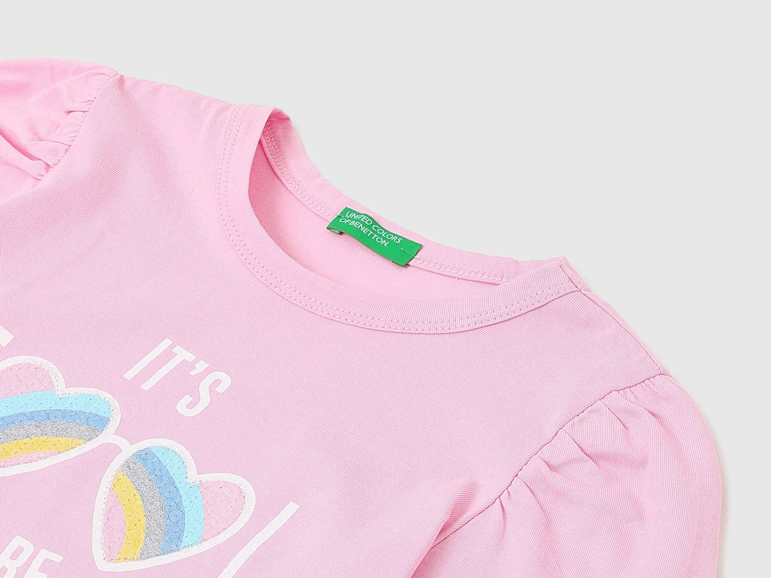 Girls Printed Round Neck T-Shirt