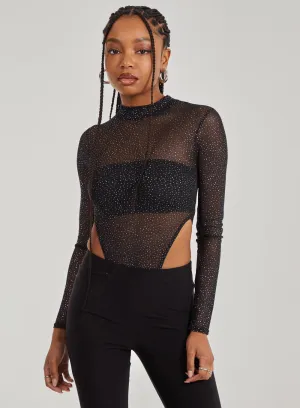 Glitter Long Sleeve Bodysuit