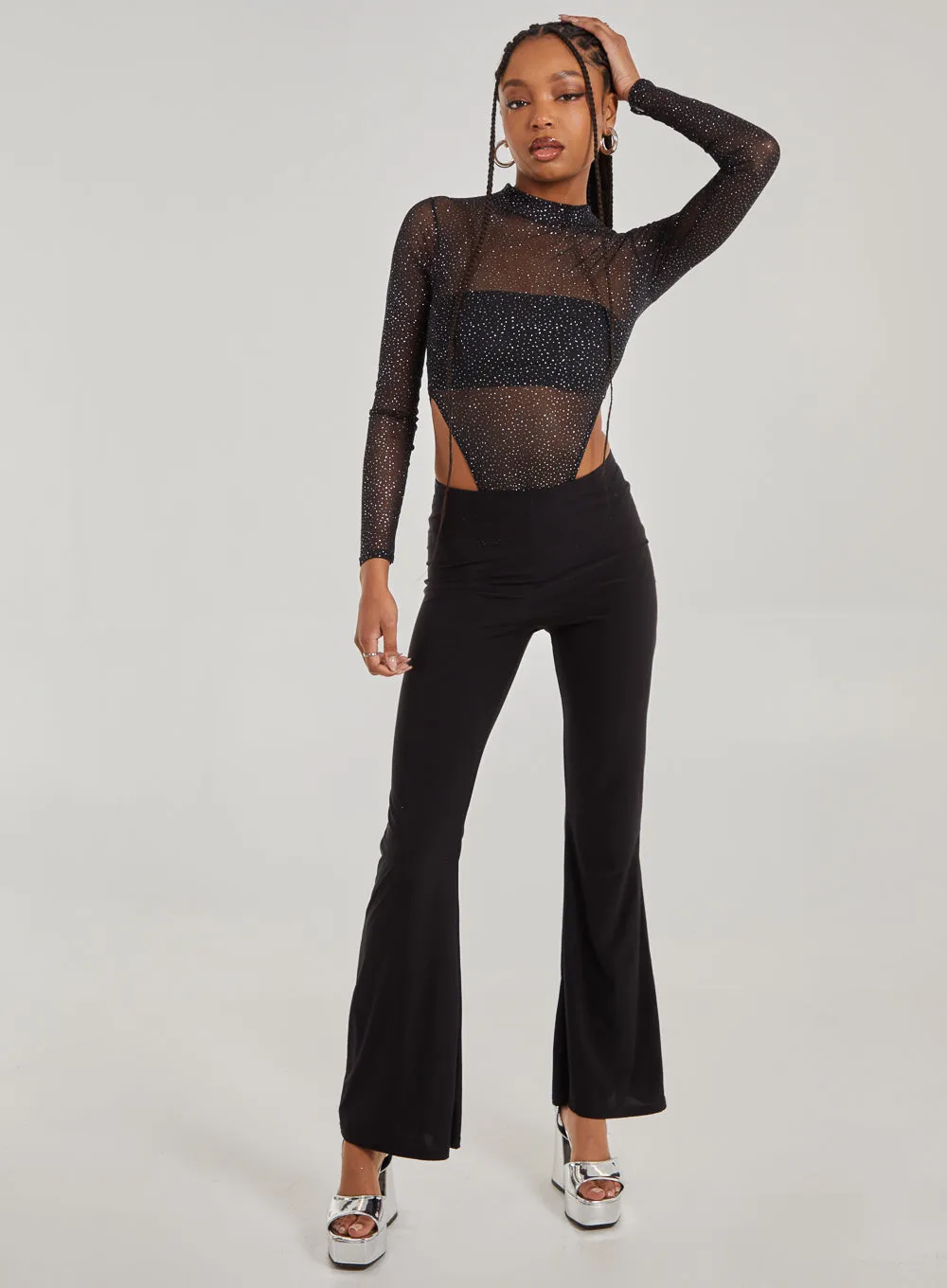 Glitter Long Sleeve Bodysuit