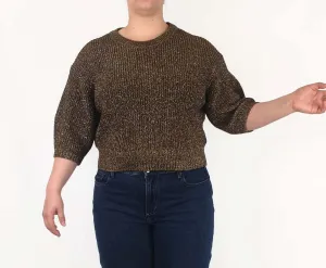 Gorman gold metallic knit jumper size 16