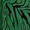 Green Animal Print Gathered Sleeve Split Midi Dress