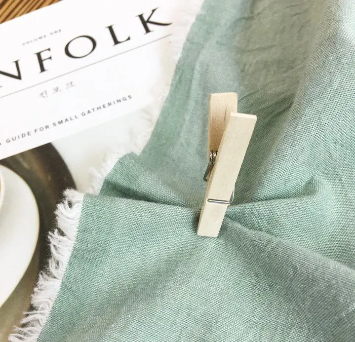 Green Chambray Cotton Fabric - By the Yard 100077 - 180