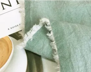Green Chambray Cotton Fabric - By the Yard 100077 - 180