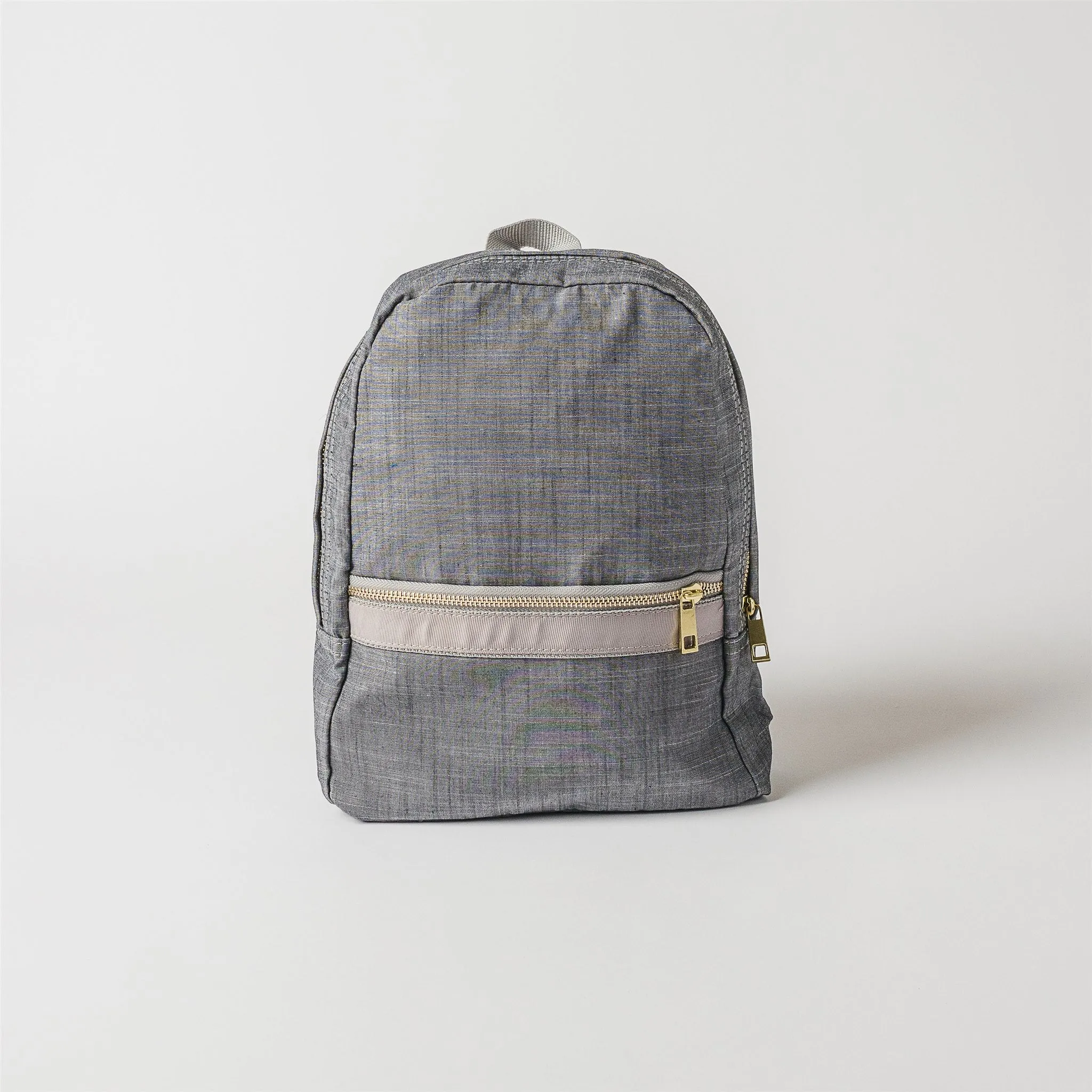 Grey Chambray Toddler Backpack
