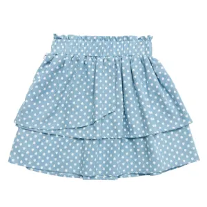 Hearts Chambray Rara Skirt