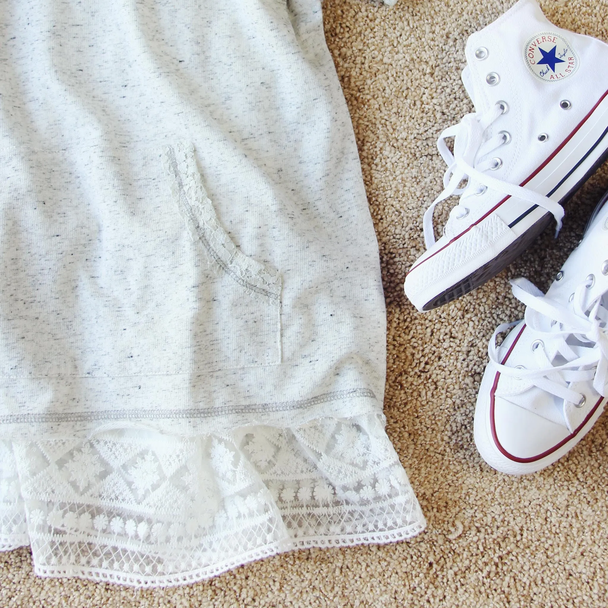 Heathered Lace Hoodie