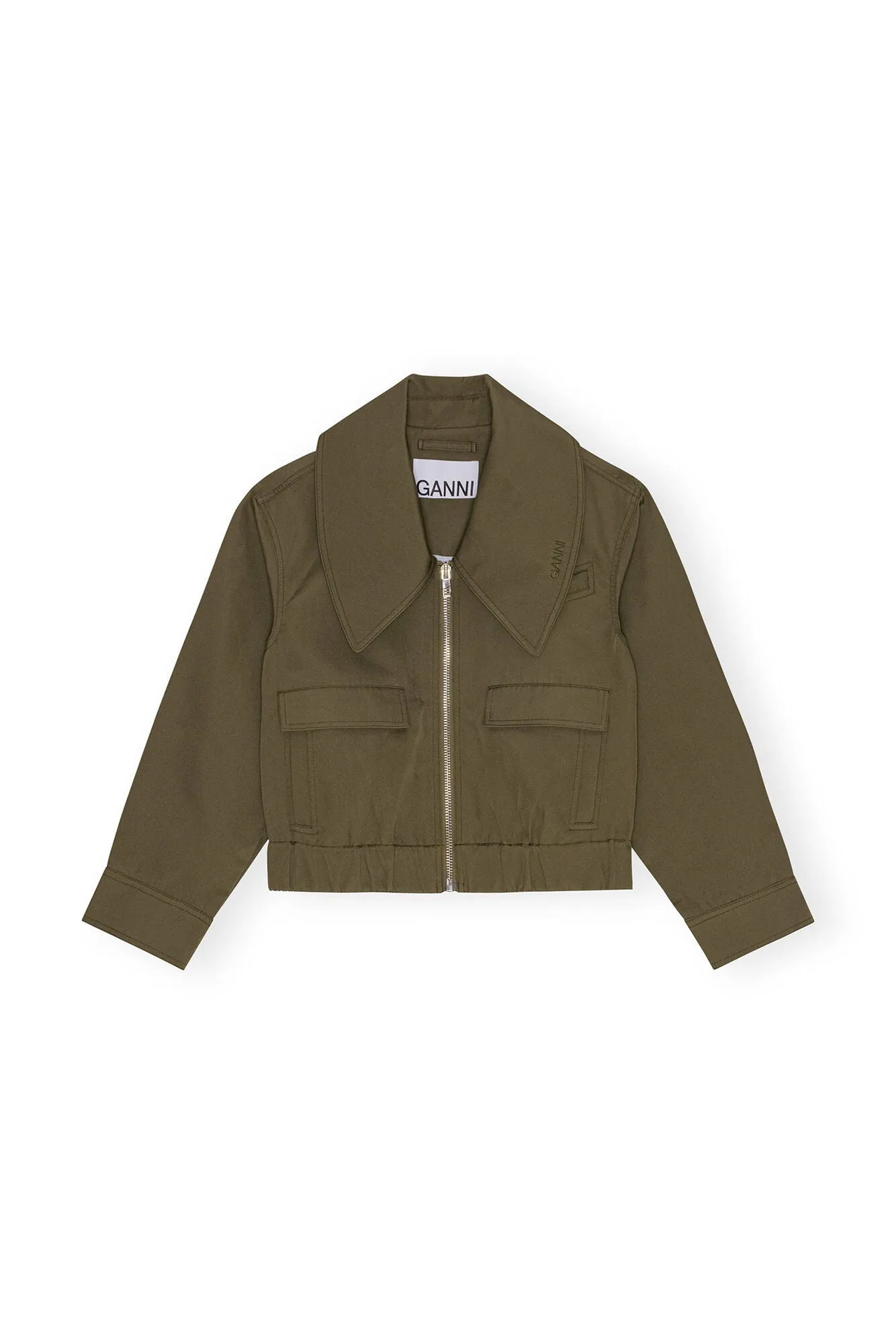Heavy Twill Wide Collar Jacket