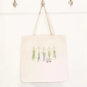 Herbs on a Line - Canvas Tote Bag