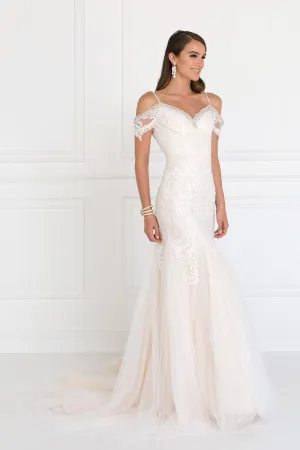 Hudson Wedding Dress Off the Shoulder Lace & Tulle Bridal Gown 2601513HIR