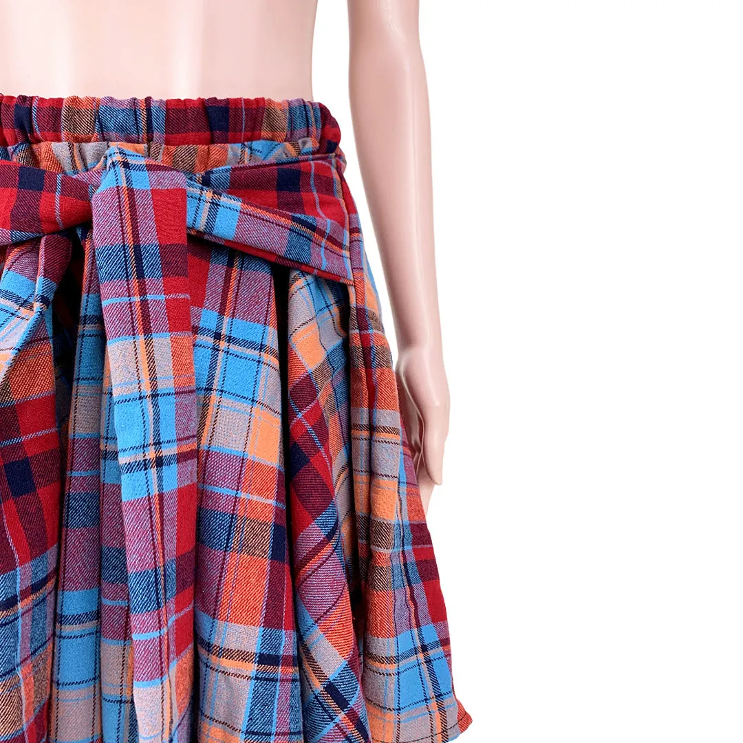 Irregular High Waist Knee Length Skirts