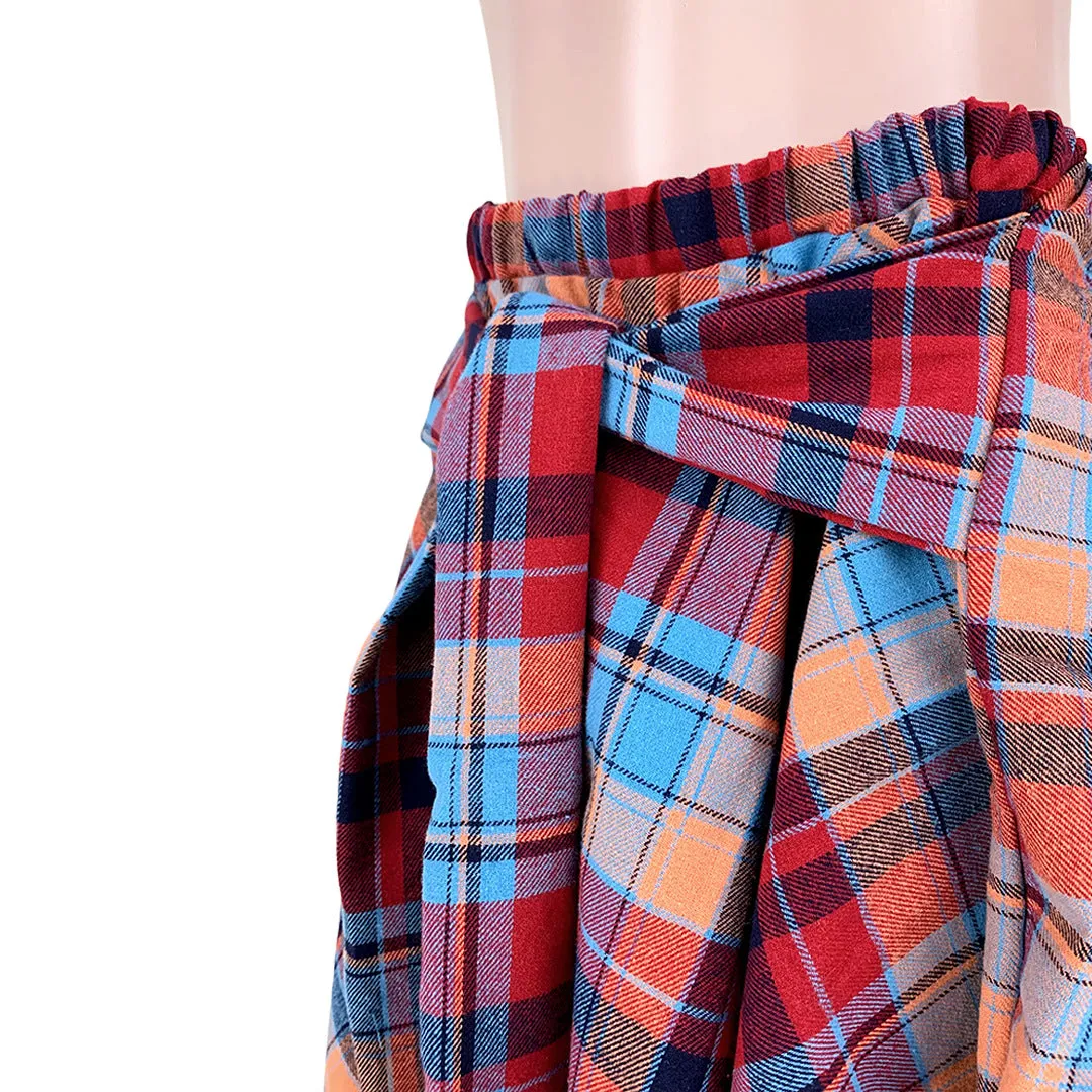 Irregular High Waist Knee Length Skirts
