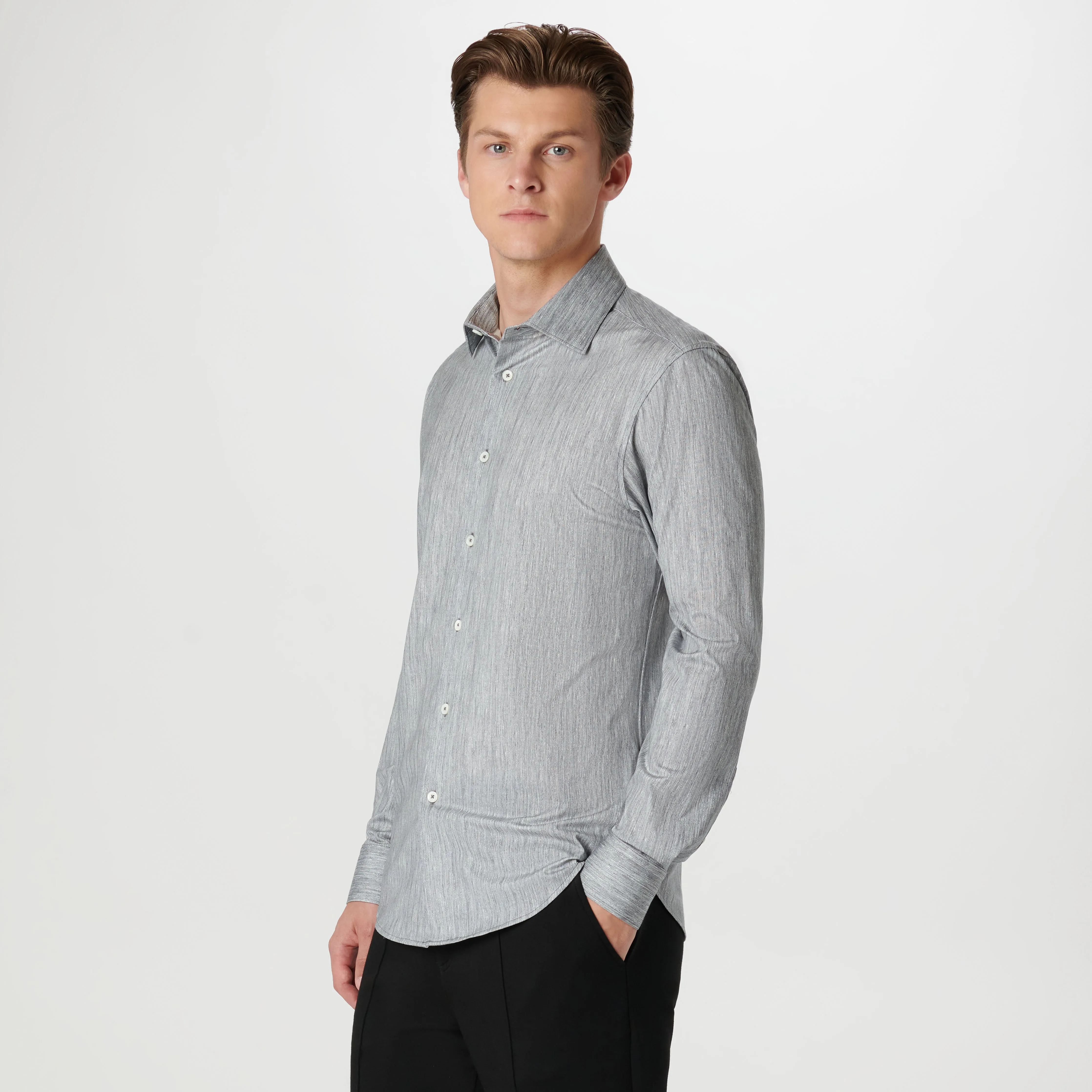 James Chambray Print OoohCotton Shirt