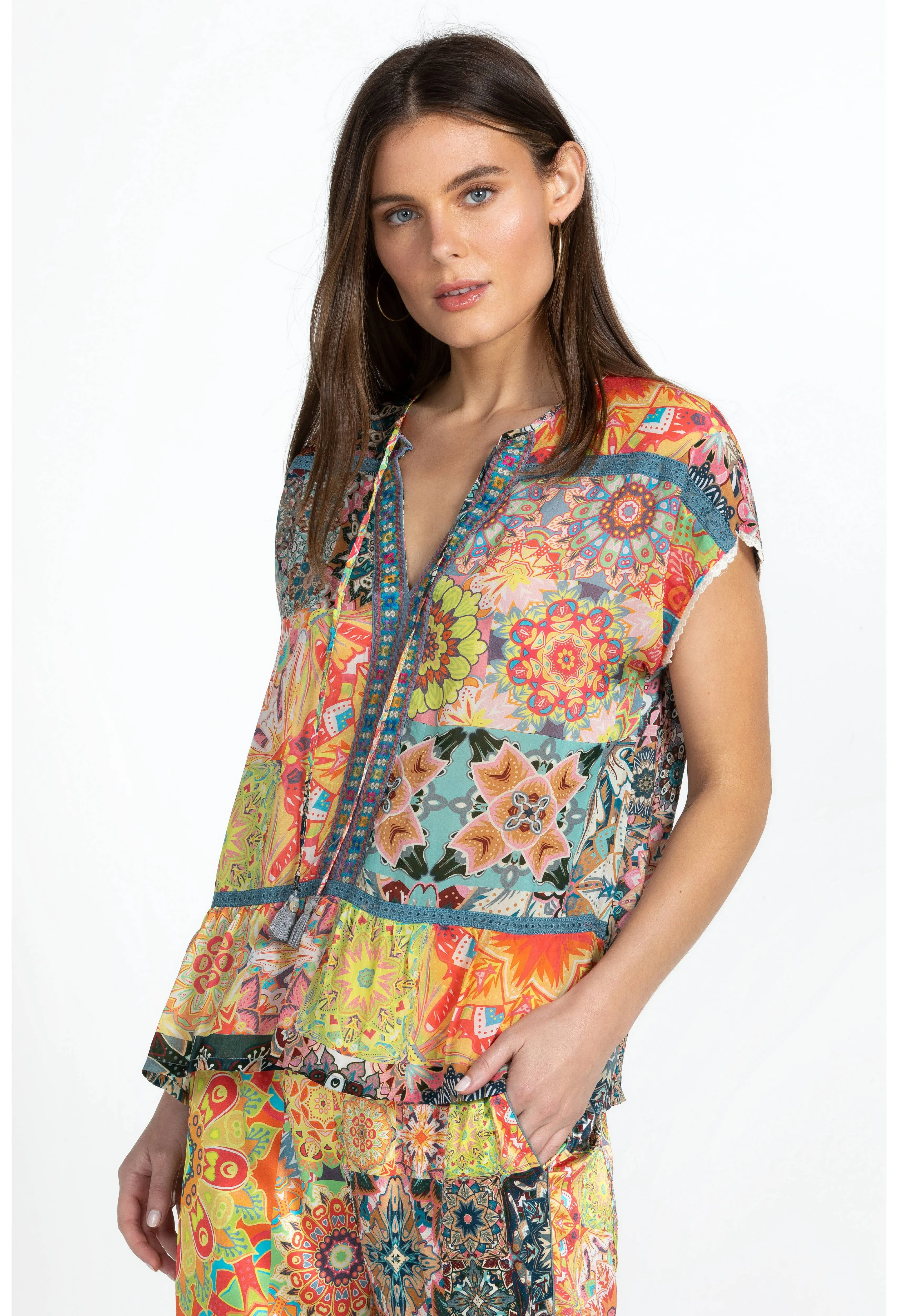 Johnny Was Kalaida Paise Blouse
