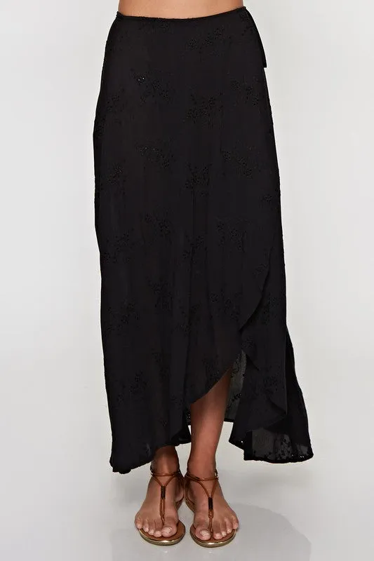 JULIE LOVE MAXI SKIRT BLACK-