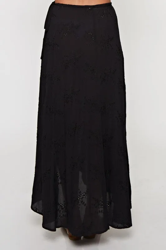 JULIE LOVE MAXI SKIRT BLACK-