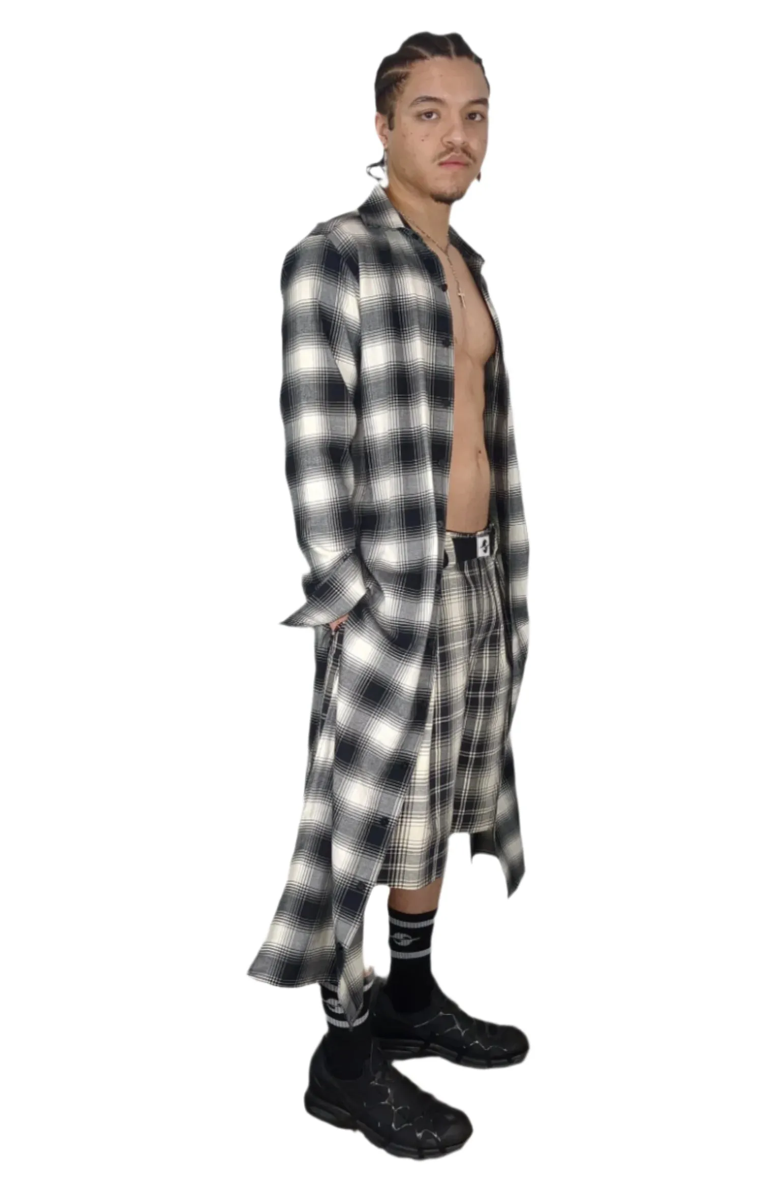 KAFTAN L/S SHIRT • PLAID