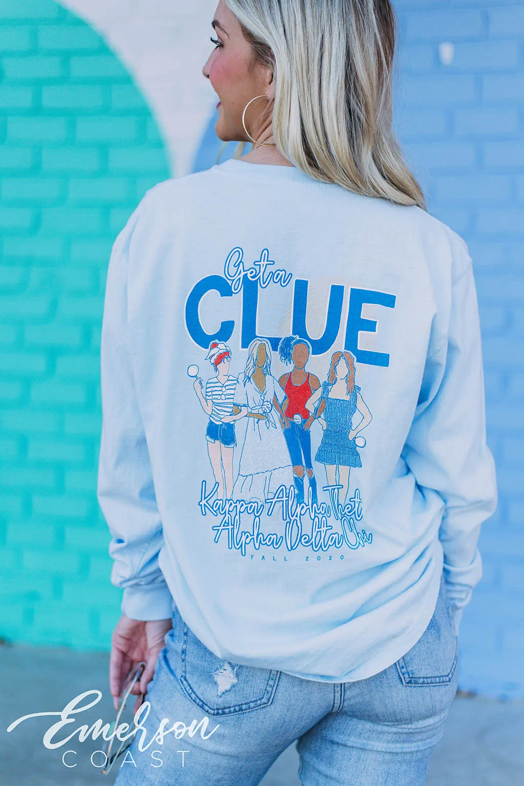 Kappa Alpha Theta Get A Clue Date Party Tee