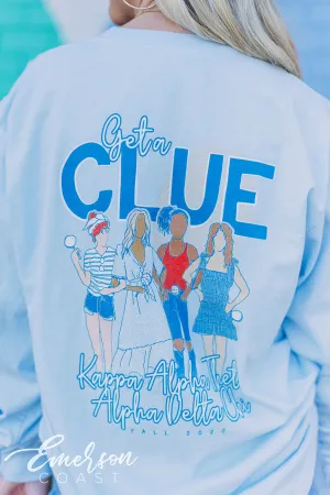 Kappa Alpha Theta Get A Clue Date Party Tee