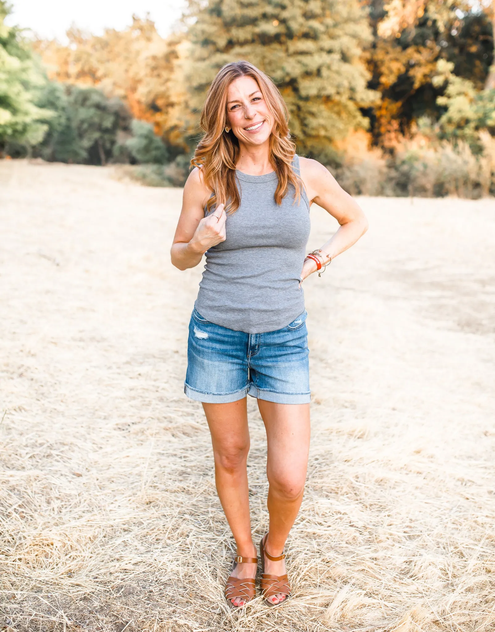 Kate Ribbed Tank - Grey - Restocked!