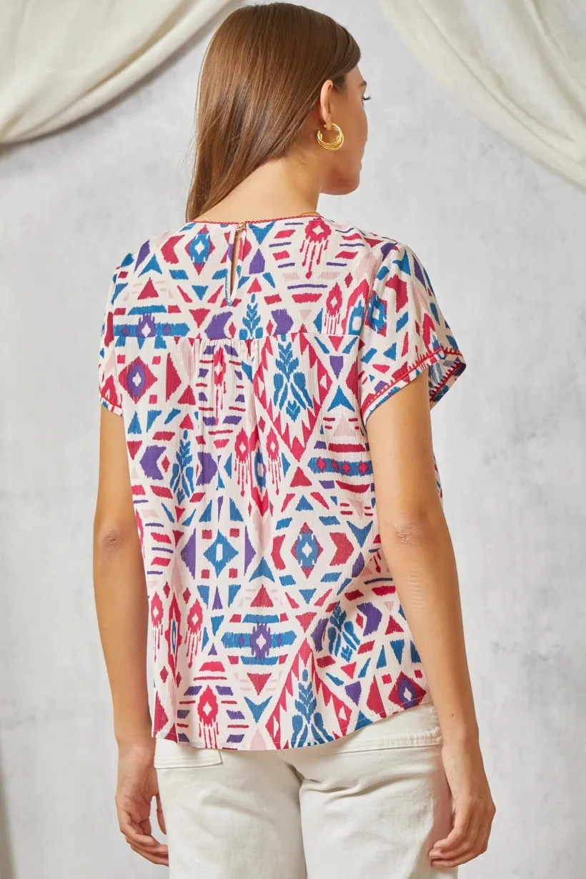 Kelly Relaxed Short Sleeve Top