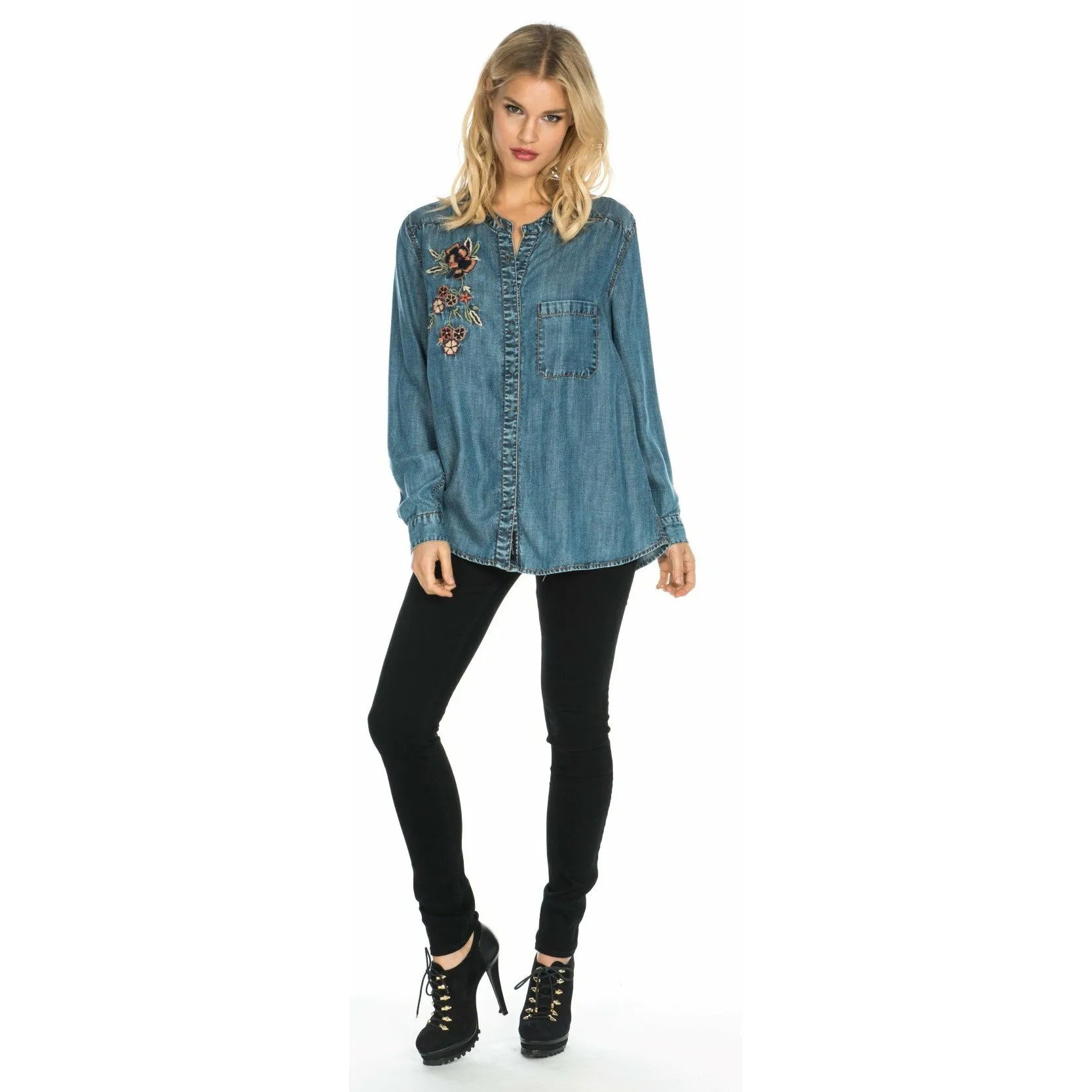 Kiara Chambray Top