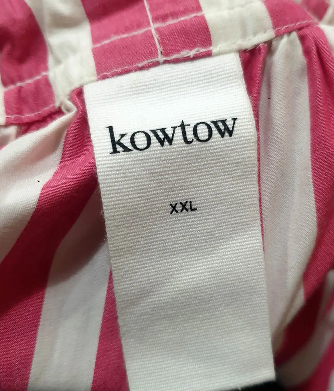 Kowtow striped cotton skirt size XXL