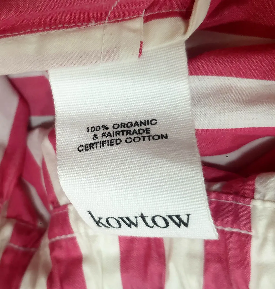 Kowtow striped cotton skirt size XXL
