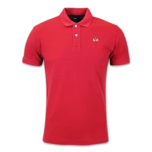 La Martina - Slim Fit Pique Polo Shirt in Formula One Red