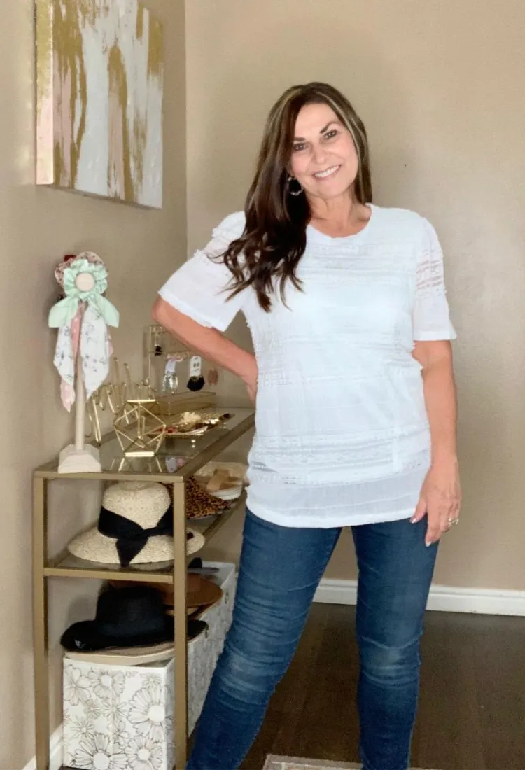 Lace & Love Top in Ivory