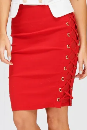 lace side skirt