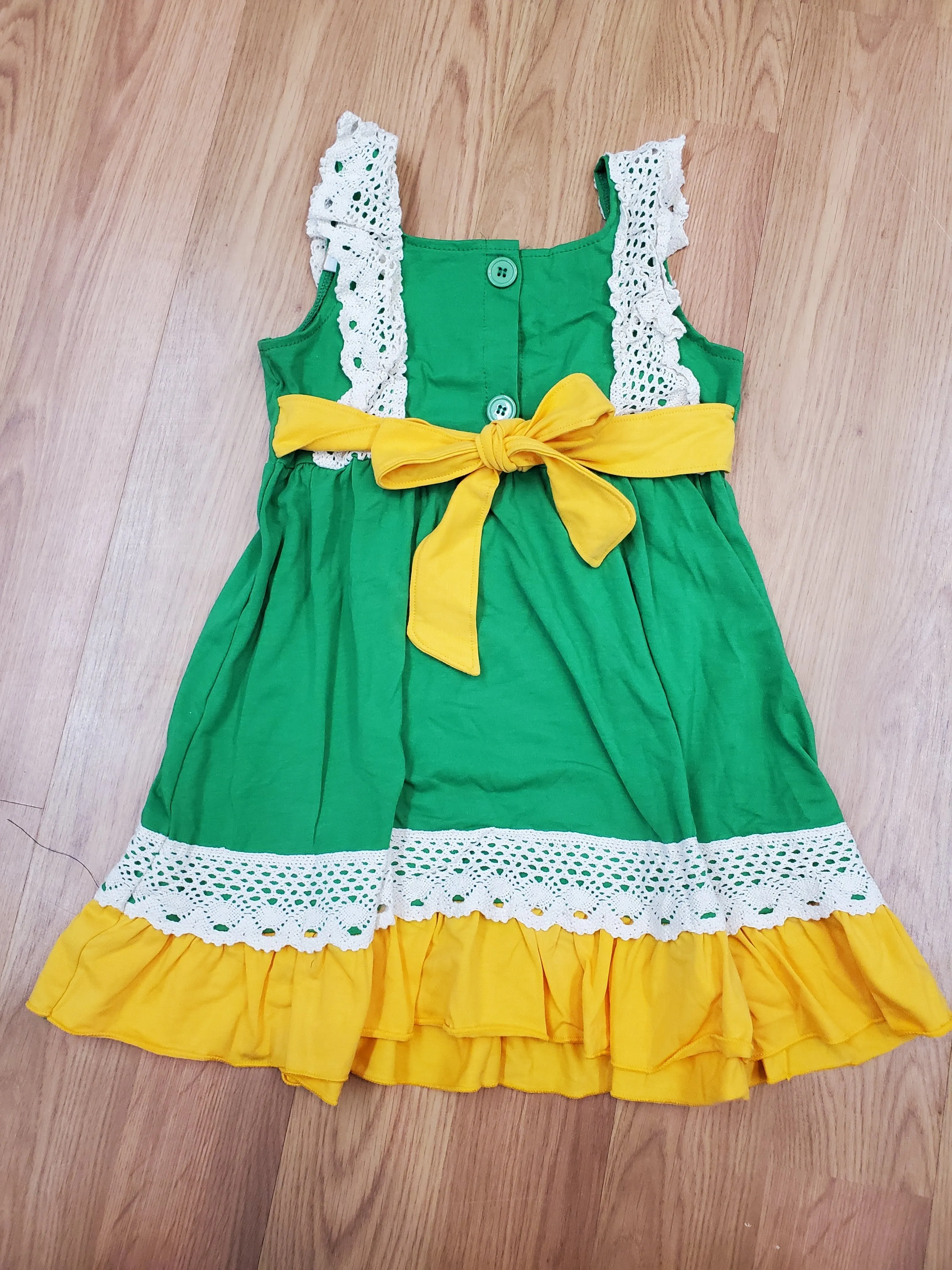 Lacey Pumpkin Print Dress