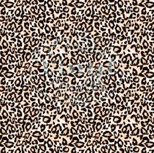 Leopard/Cheetah Peach & Black Printed Vinyl