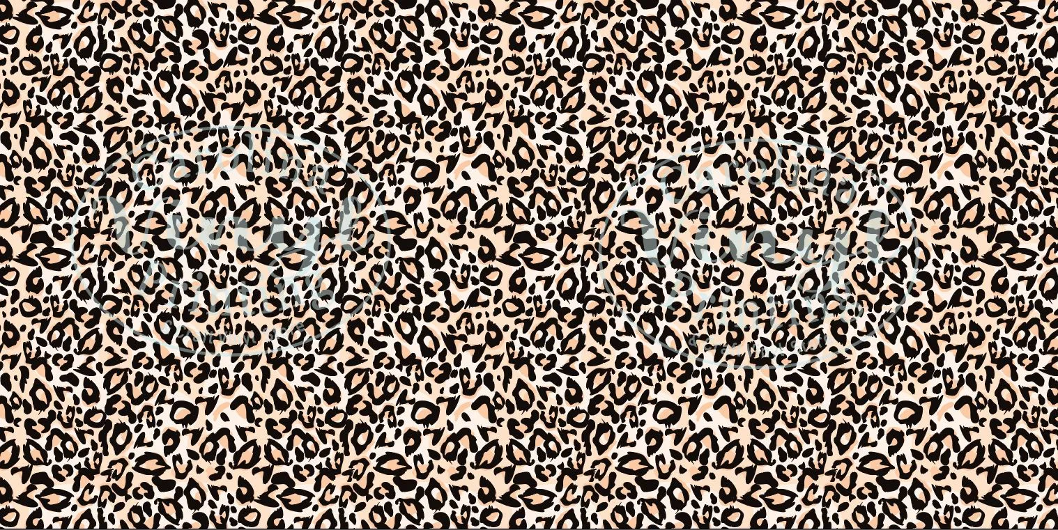 Leopard/Cheetah Peach & Black Printed Vinyl