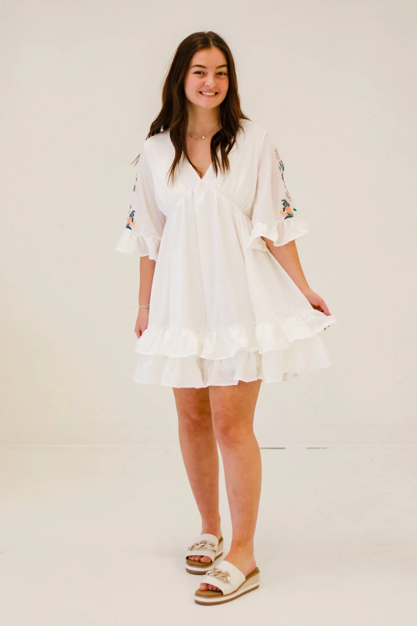 Let's Meet in the Middle White Dress