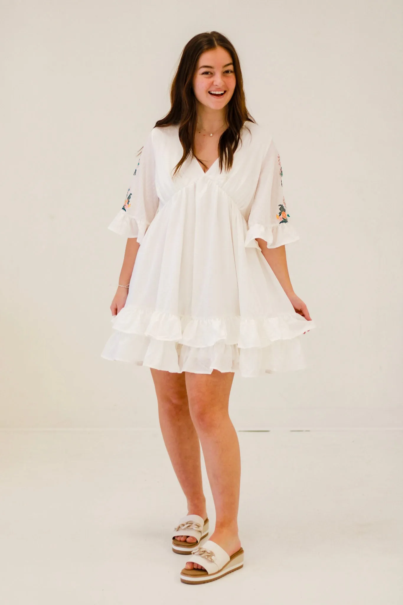Let's Meet in the Middle White Dress