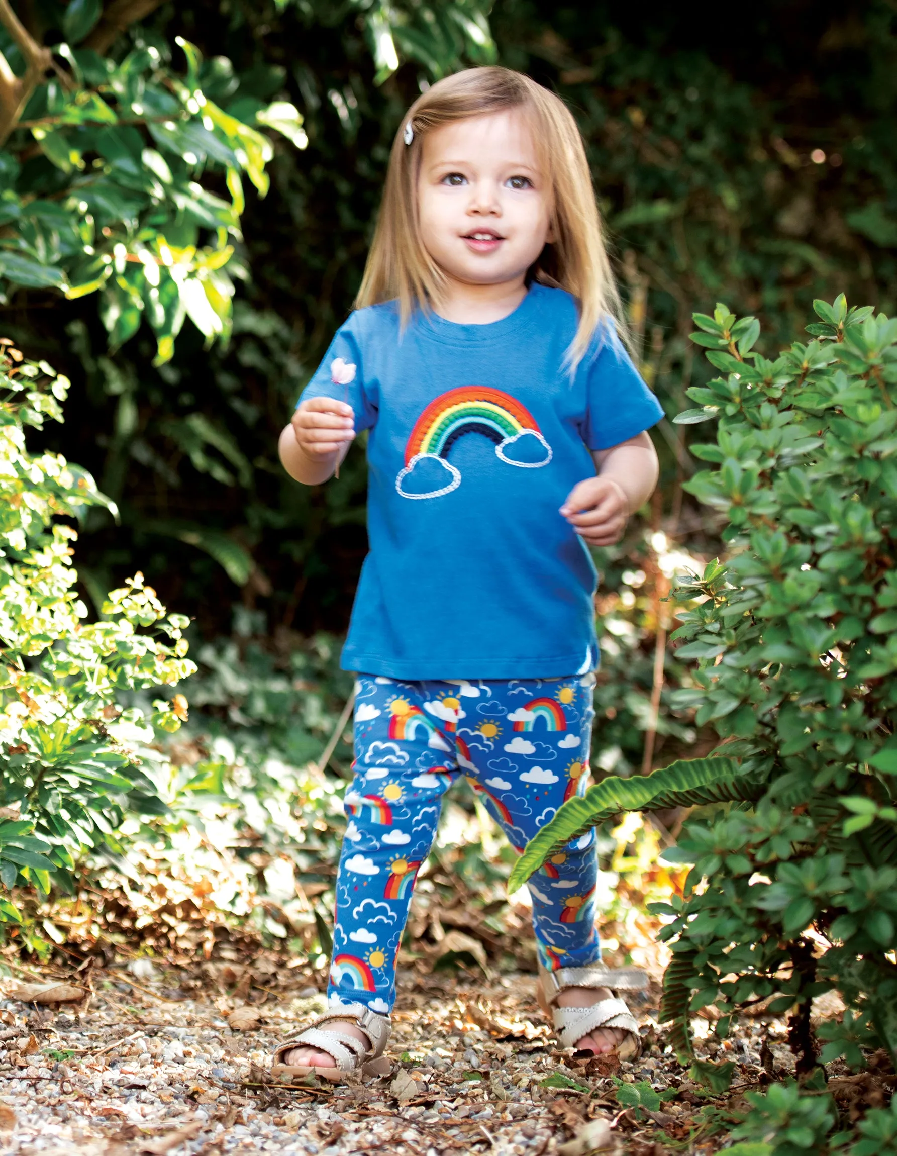 Libby Printed Leggings - Rainbow Skies