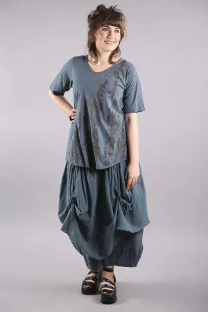 Lightweight A-Line Tee Hypnea Printed-1211A